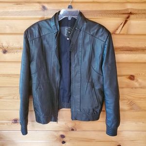 Piel De Ternera Black Leather Moto Jacket